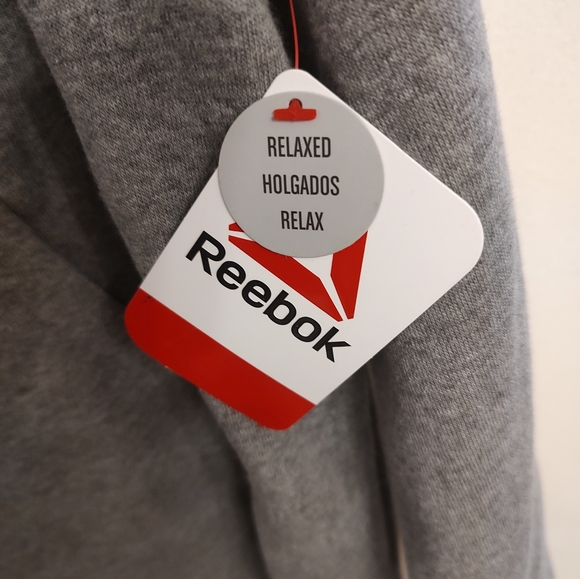 Reebok flint gray hoodie new. Size Large. - Picture 3 of 12